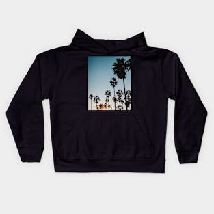 Palm trees, Tropical landscape palms, Sky, Nature print Kids Hoodie